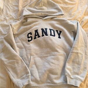 Sandy Liang Light Gray Hoodie GAP collab